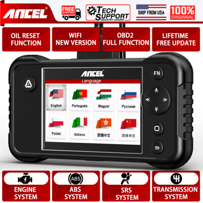 ANCEL FX3000 Elite OBD2 Scanner Diagnostic Scan Tool Code Reader Engine ABS SRS