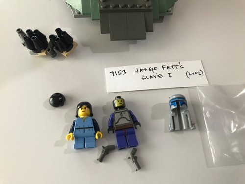 LEGO 7153 Star Wars Jango Fett's Slave 1 w/ Jango & Young Boba Fett Super Clean! - Picture 6 of 24