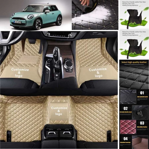 For Mini Countryman Paceman Car Floor Mats Custom Waterproof Auto Liners Carpets - Foto 18 di 33