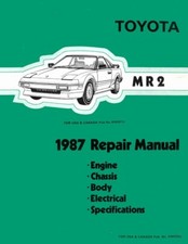 1987 Toyota MR-2 Factory Shop Service Manual