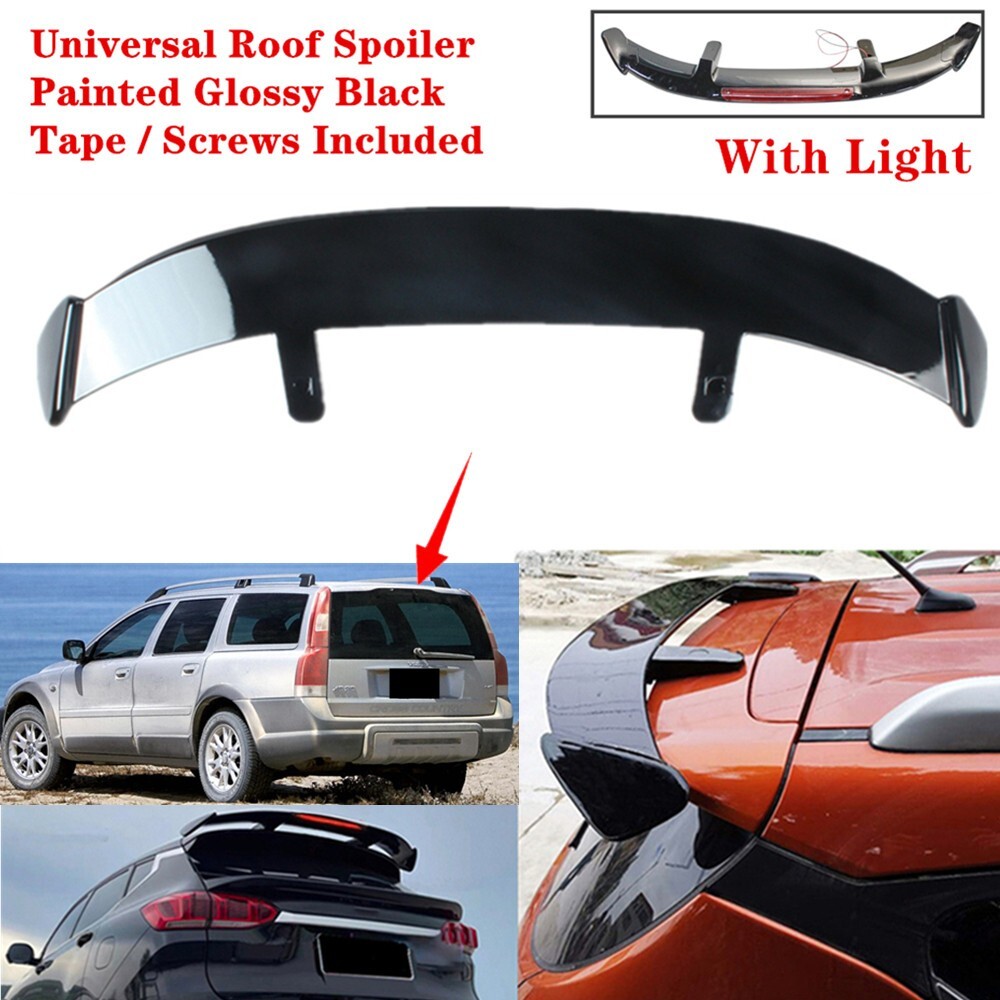 Universal Fit For Volvo XC70 03-07 Rear Tail Roof Spoiler ABS Wing