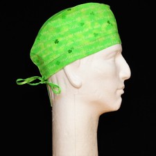 St. Patrick's Day on Light Green Theme Scrub Hat