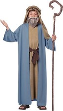 Herdsman Noah Religious Robe Biblical Man Fancy Dress Up Halloween Child Costume