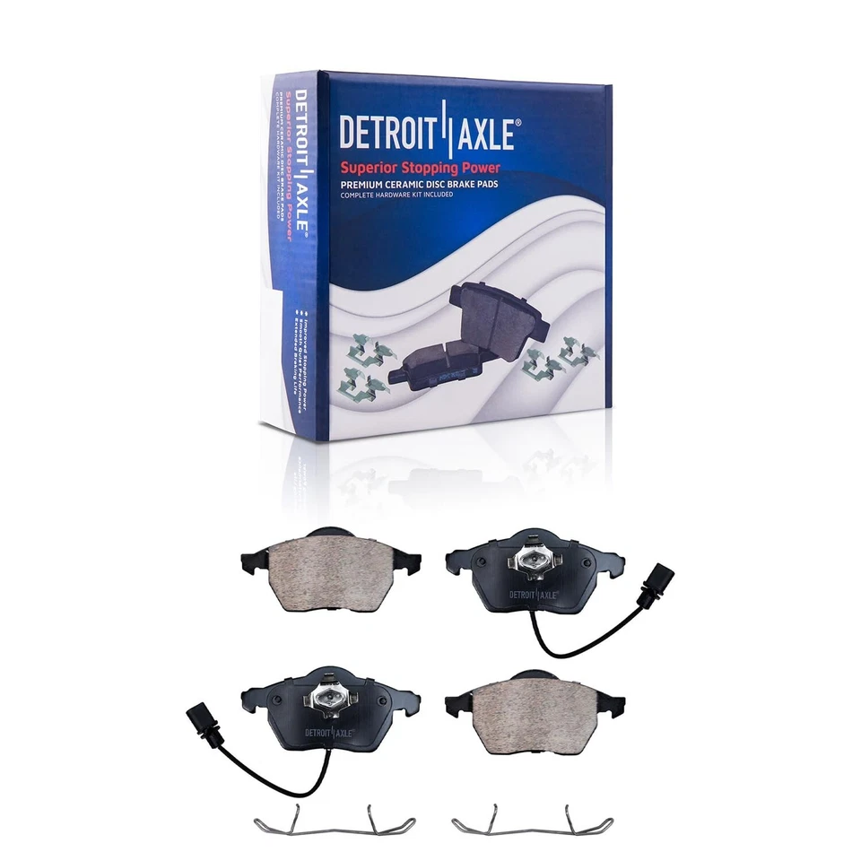 11.34 inch Front Disc Rotors Brake Pads for 1999-2004 2005 2006 Audi A4 Quattro - Image 4 of 4