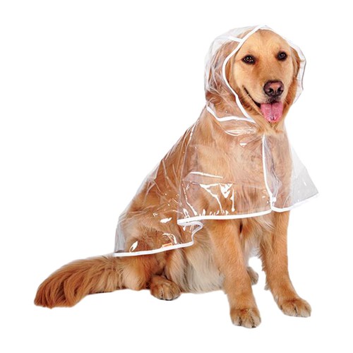 Dog Raincoat Transparent Hoodie 