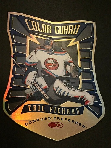 ERIC FICHAUD 1997-98 Donruss Preferred COLOR GUARD Die-Cut Insert Ser #d /1500 - Picture 3 of 4