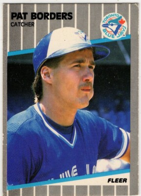 1989 Fleer Baseball Pat Borders No. 227 Toronto Blue Jays