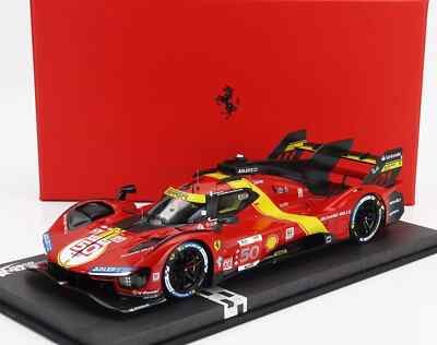 Ferrari 499P Hypercar #50 Ferrari AF Corse Winner 24 Hours of Le Mans (2024) with CASE Limited Edition 1/18 Model Car by BBR