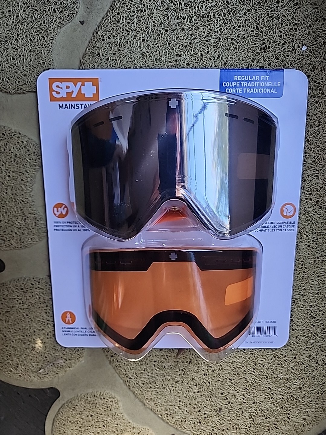 Spy+ Mainstay Snow Goggles Regular Fit Dual Lens Triple Foam Microfiber Bag eBay