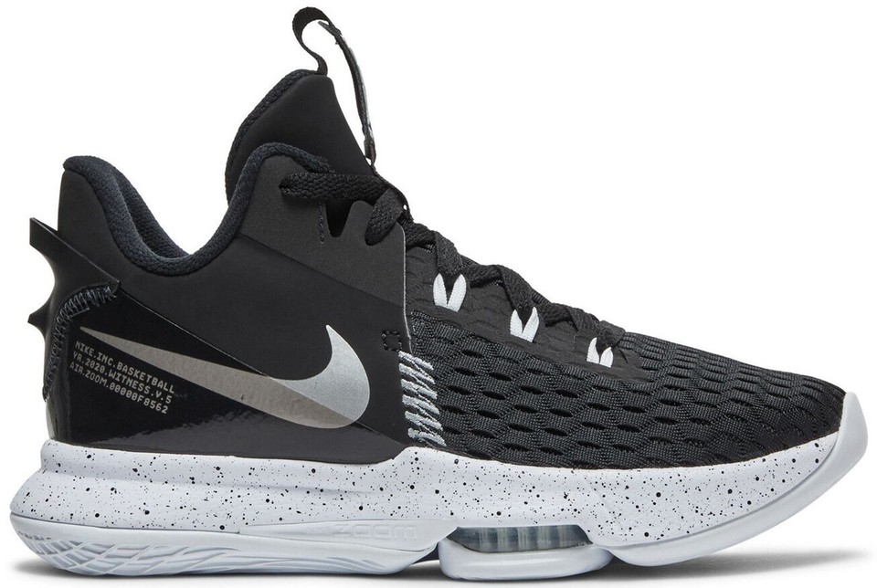 Nike LeBron Witness 5 Black Metallic Silver for Sale