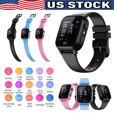 Kids Smart Watch Camera SIM GSM SOS Call Phone Game Boys Girl Step Count Tracker