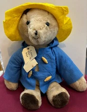 Paddington Bear 18" Plush Eden Toys 1975 “Darkest Peru To London, England” VTG