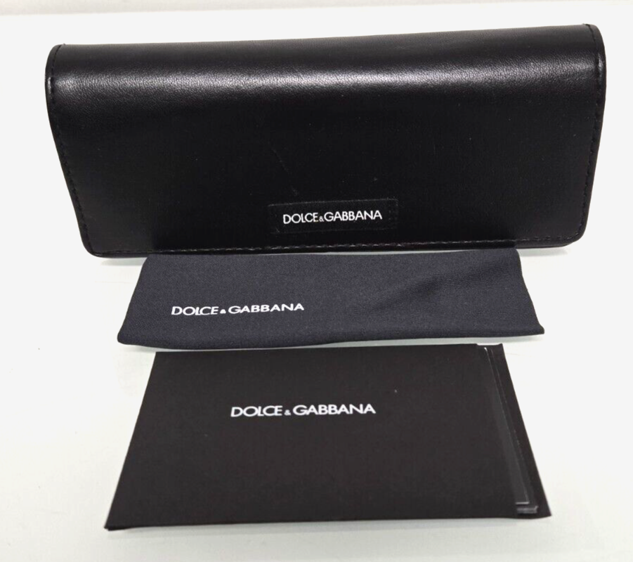 DOLCE GABBANA AUTHENTIC BLACK LEATHER VINTAGE EYEGLASS  display picture 1