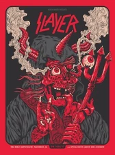 Slayer 13" X 19" Reproduction Concert Poster archival quality