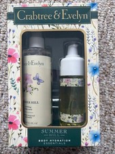 CRABTREE  ELELYN SUMMER HILL BODY MIST AND BODY OIL GIFT SET - NEW BUT READ