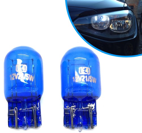 21W/5W Xenon White DRL Light Bulbs Daytime Running Lamp 580 Fits Mazda 2 DJ 15- - Picture 1 of 10