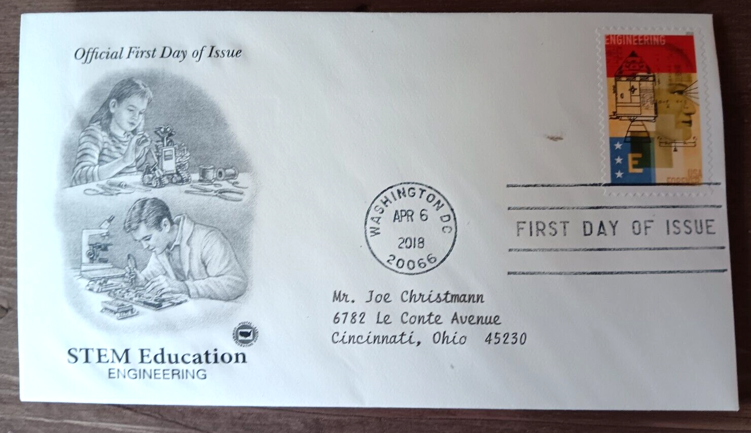 2018 STEM EDUCATION ENGINEERING PCS CACHET FDC VF | eBay