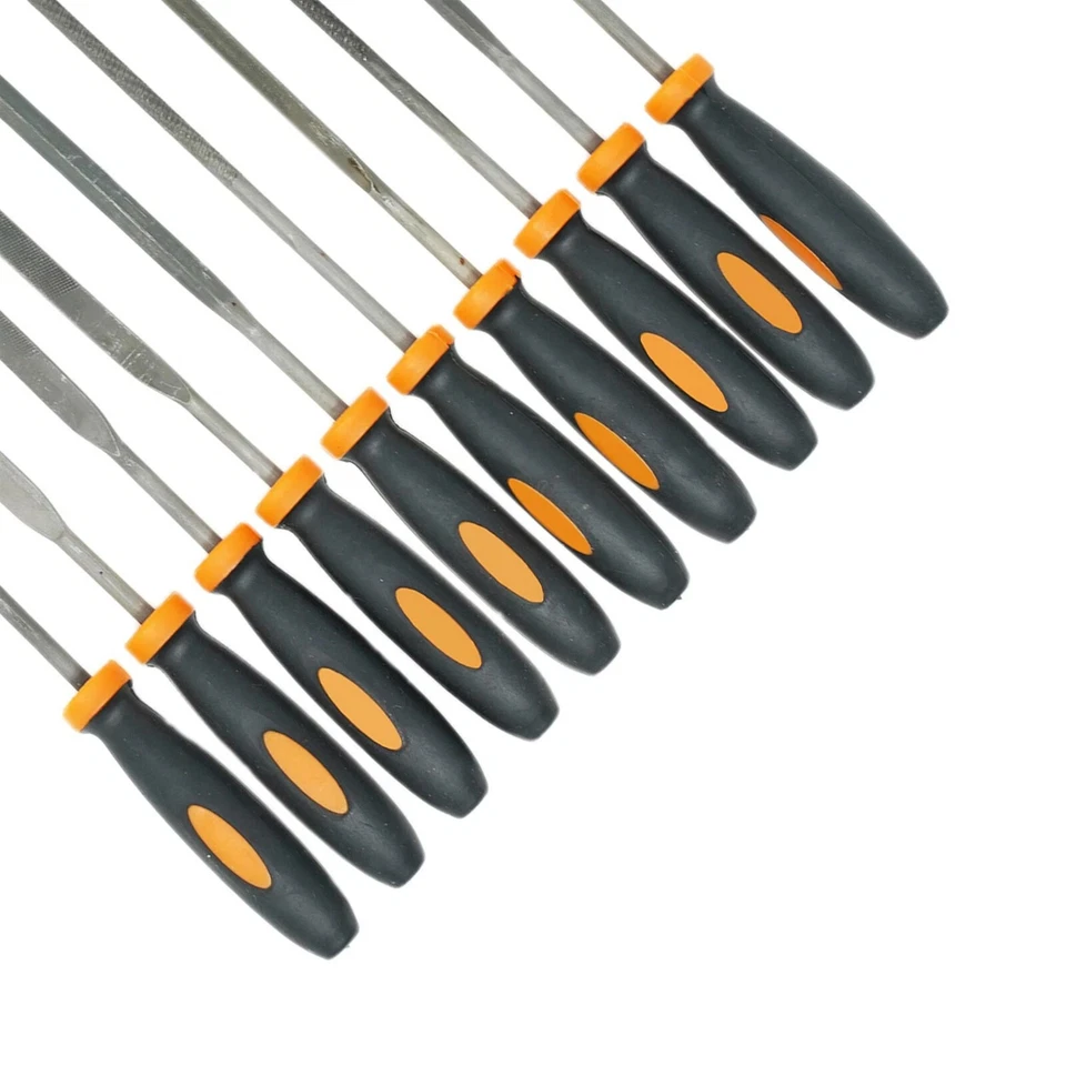 Metal File Set 16 Piece Hand & Needle File Kit Wood Metal Plastic Files in Case - Image 3 of 4