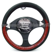 Car Black Walnut Wood Effect Luxury Soft Comfort Touch Steering Wheel Cover.SWG3