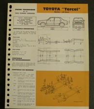 Revue technique Toyota TERCEL