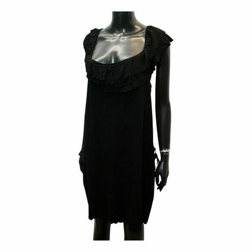 Red Valentino Abito Midi Nero Viscosa Taglia 46 Vestito Mini Tubino Slim  Dress | eBay