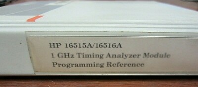 HP 16515A/16516A for the 16500A Analyzer Programming Reference 16515-90907