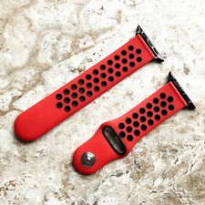 Red with Black Rubber Band for Apple 7 6 5 4 ...