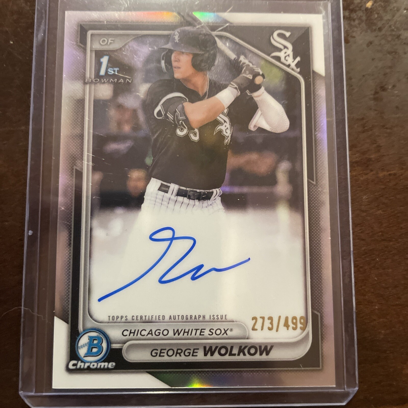 2024 Bowman - Chrome Prospect Autographs Refractor #CPA-GWO George Wolkow /499