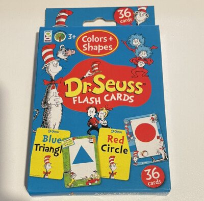 Teaching Tree Dr. Seuss Flash Cards Colors & Shapes -36 Flash Cards- New-Age 3+ 