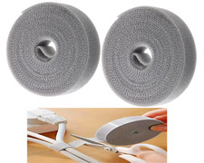 2pc Nylon Self-Adhesive Fastener Tape - Reusable Cable Ties for Organizing Cords