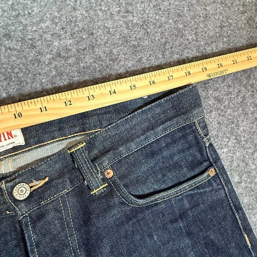 Edwin Mens Selvedge Slim Fit Jeans Inidigo Raw Denim Sz 32x32 Japan Lux Workwear - Picture 9 of 13