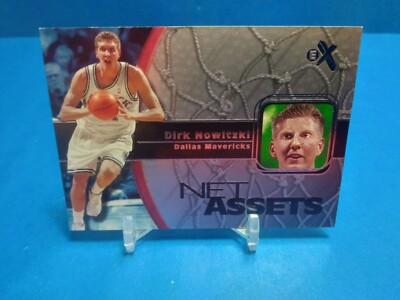 2000-01 Dirk Nowitzki Fleer E-X NET ASSETS Insert #5 - Dallas Mavericks