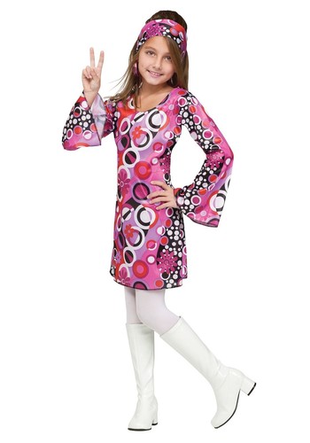 Feelin' Groovy 60's Mod Disco Retro Child Halloween Costume MEDIUM 8-10 NEW  71765011297 | eBay