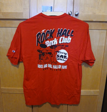 RARE Rock And Roll Hall Of Fame T-Shirt Men's 3XL Red - Cleveland Ohio Drum Set