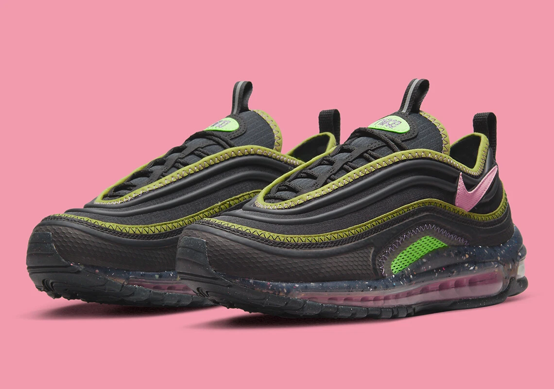 Nike Air Max Terrascape 97 Black Key Lime Green Pink DJ5019 004 sz