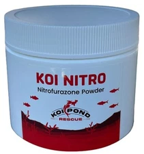 KOI NITRO Nitrofurazone Powder for Fish Ponds & Aquariums - 100 Grams
