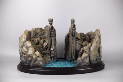 Gates of Argonath Gates of Gondor Statue Model The Lord of the