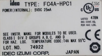 14531 IDEC PLC MOUDLES FC4A-D20RK1 FC4A-M24BR2 FC4A-J2A1 FC4A