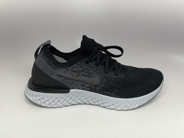 epic react flyknit black dark grey