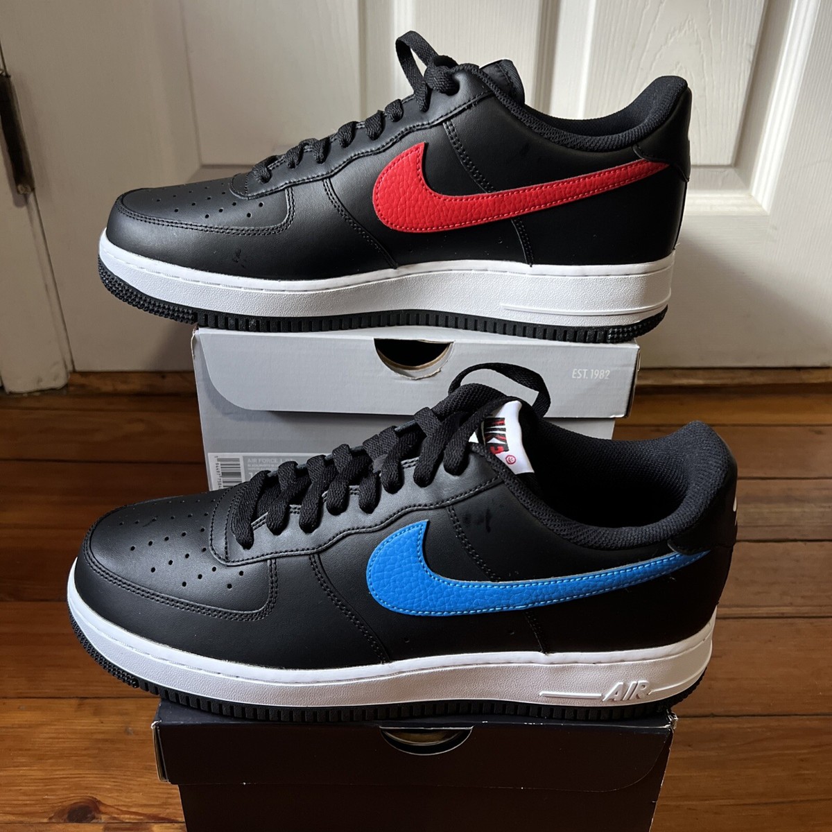 black red and blue air force 1