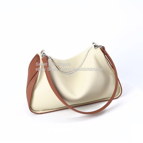 Elegante Bolso de Hombro de Cuero Blanco Grande para Mujer Trabajo Viaje Asa Superior Cartera - Imagen 19 de 23