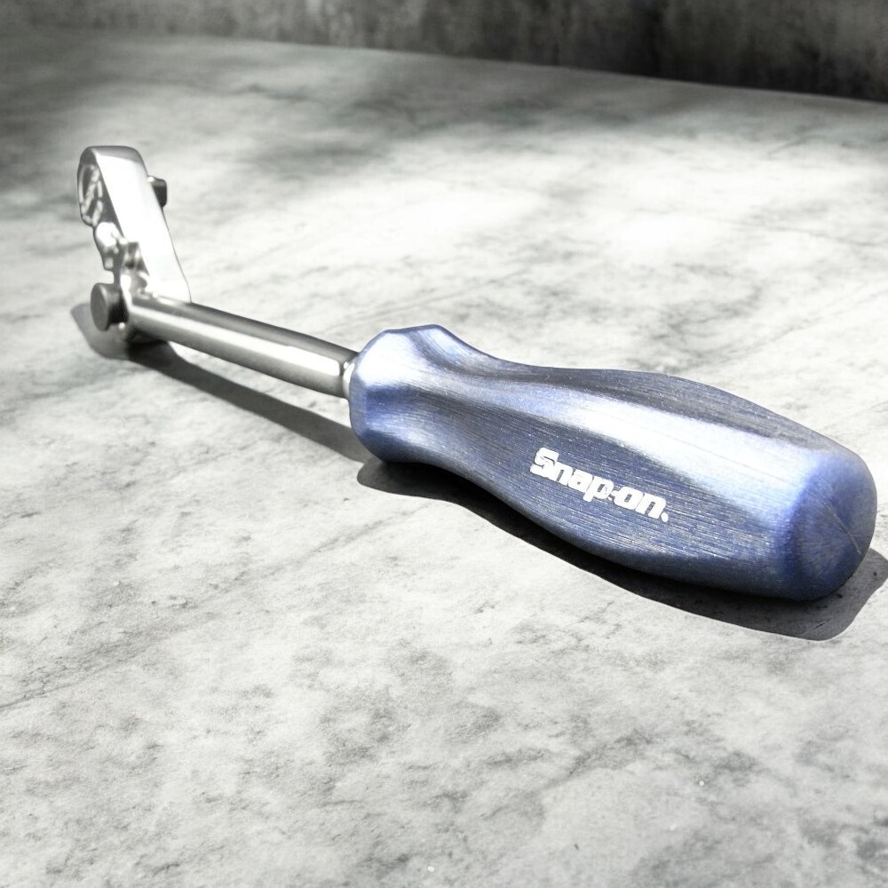 アンクルモオUSHI Snap-on Multi position ratchet 6.35 insert angle powe blue