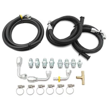 Steering Hose Hookup Kit With Fittings For Hydroboost Power Brake Booster Kit
