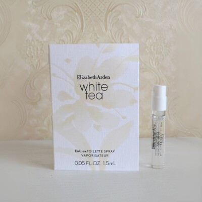 Elizabeth Arden White Tea For Women EDT Sample Spray Vial~ .05 oz / 1.5 ml each
