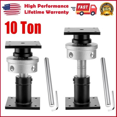 Adjustable 6.5-9 Inch Floor Jack 2 Pack Heavy Steel Leveling Support Screw Jack