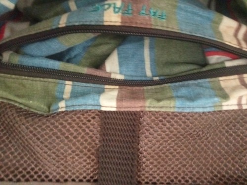 FAT FACE Mens Ladies MESSENGER BAG Crossbody Brown multi Pockets. - Picture 11 of 16