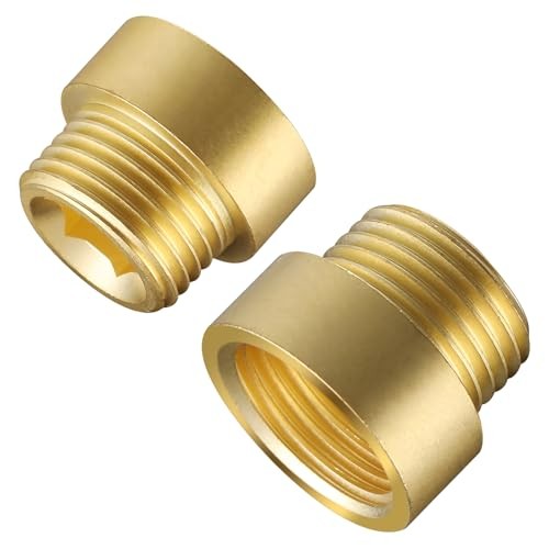 2 Packs Length 20 mm G1/2 Male to Female Brass Fittings for Connecting and - Picture 2 of 8