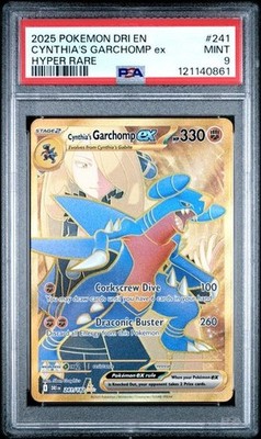 Pokémon TCG Destined Rivals Cynthia's Garchomp EX 241/182 PSA 9 | eBay