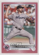 2022 Topps Series 1 Mother's Day Hot Pink 23/50 Zach Thompson #227 gd1