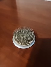 Vintage Round Lead Flower Frog Floral Arranger Stamped 50 On Bottom